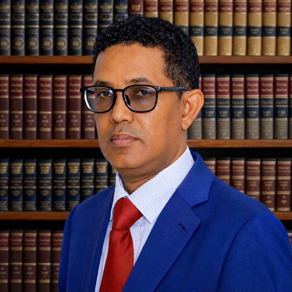 Portrait of Mr. Temesgen Gebre Sellassie, Founder & Managing Partner of Legacy Law Firm LLP